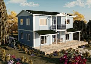 158m² Çift Katlı Prefabrik Ev